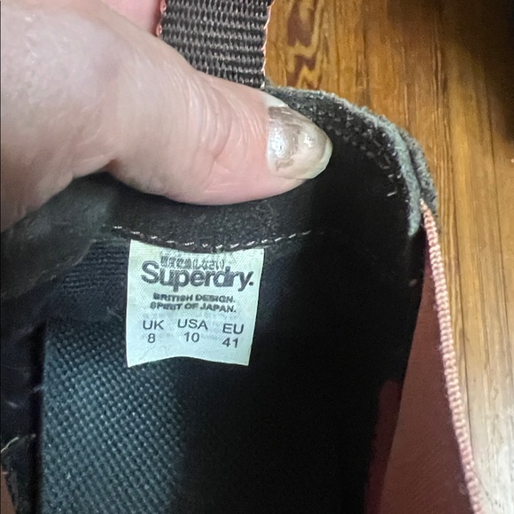 SUPERDRY brown and pink Chelsea suede boot - Picture 7 of 10